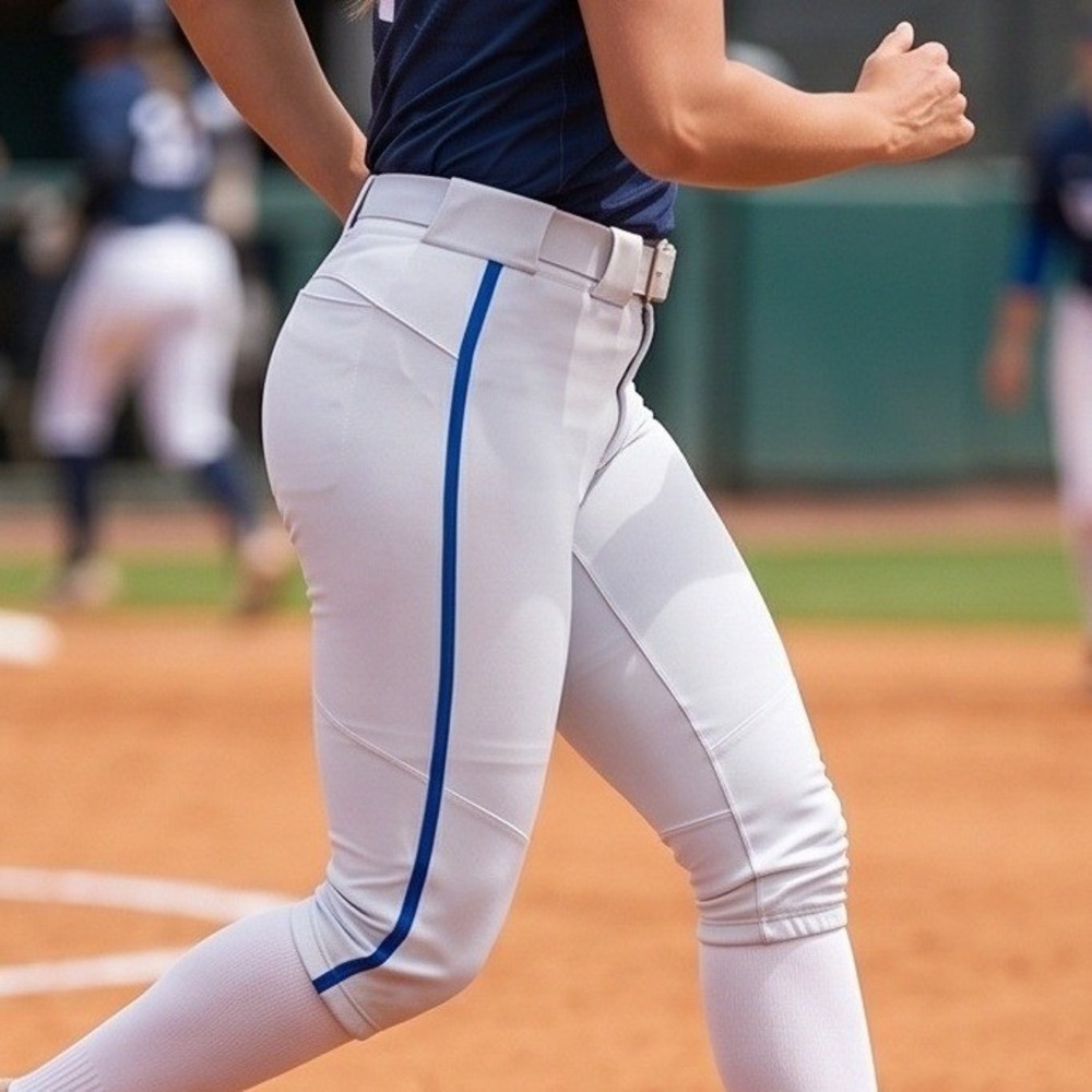 Nike Team XL Womens Grey Blue Softball Pants Baseball AV6718-052‎ XL NWT